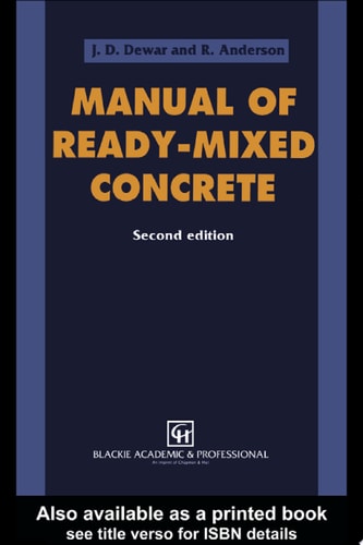Manual of Ready-mixed Concrete