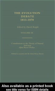 The Evolution Debate: Alfred Russel Wallace Contributions to the Theory of Natural Selection