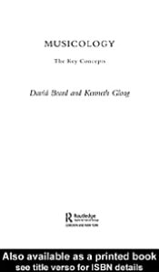 Musicology: The Key Concepts