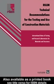 Rilem Tech Recommdtn Test Cons