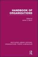 Handbook of Organizations