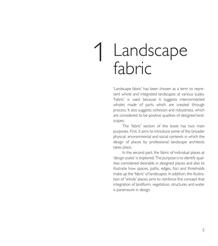Form and Fabric in Landscape Architecture