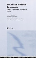 Puzzle of India's Governance: Culture, Context and Comparative Theory