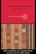 Managing Human Resources in Asia-Pacific