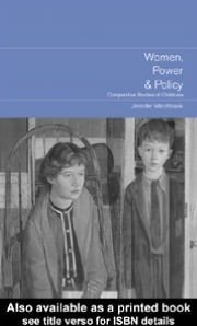 Women, Power and Policy Comparative Studies of Childcare