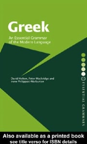 Greek: An Essential Grammar