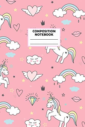 Composition Notebook: Enchanting Wide Ruled Blank Lined Journal Notebook
