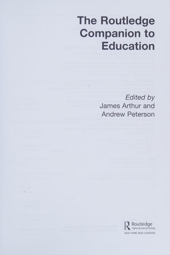 The Routledge Companion to Education