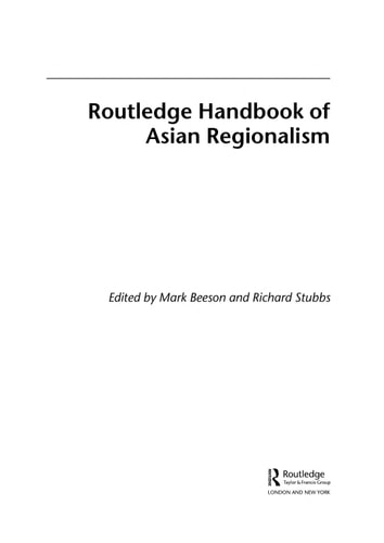 Routledge Handbook of Asian Regionalism