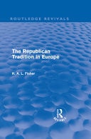 Republican Tradition in Europe