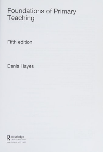 Foundations of Primary Teaching
