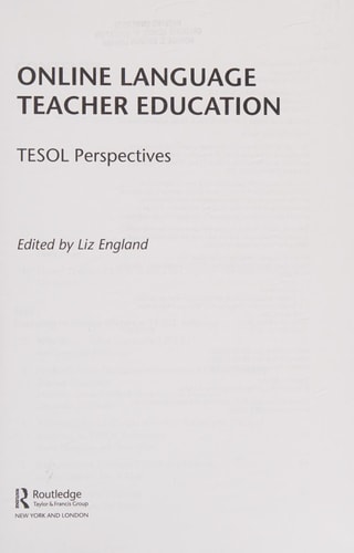 Online language teacher education: TESOL perspectives