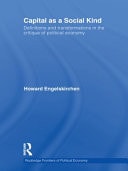 Capital as a Social Kind: Definitions and Transformations in the Critique of Political Economy