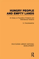 Hungry People and Empty Lands: An Essay on Population Problems and International Tensions