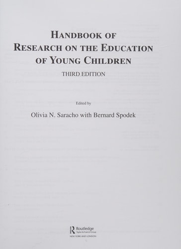 Handbook of research on the education of young children