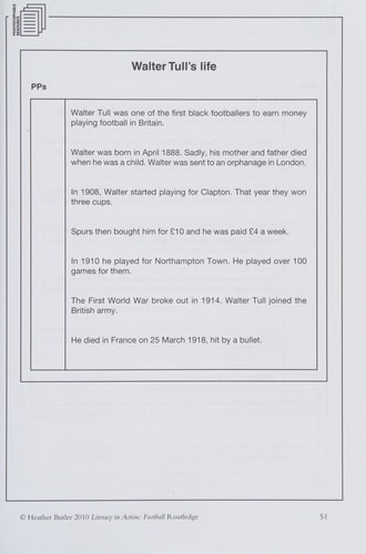 Literacy in Action: Football: 24 Flexible Lessons for Ages 9-11