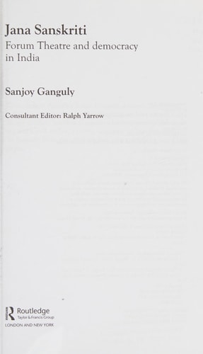 Jana Sanskriti, forum theatre and democracy in India