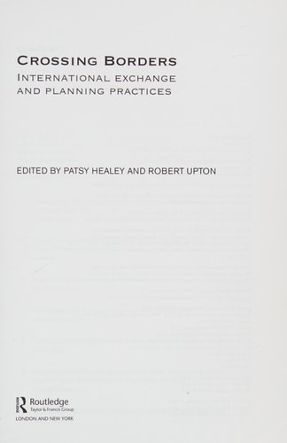 Crossing Borders: International Exchange and Planning Practices