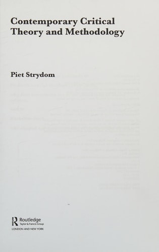 Contemporary critical theory and methodology