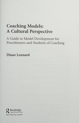 Coaching Models: A Cultural Perspective