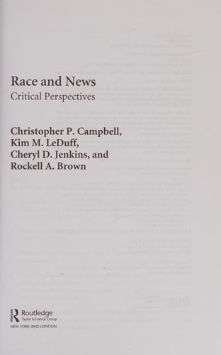 Race and News: Critical Perspectives