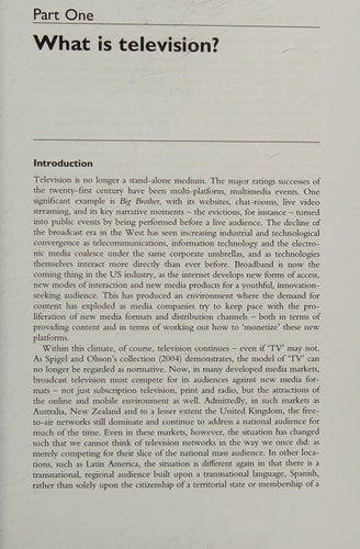 Television Studies After TV: Understanding Television in the Post-Broadcast Era