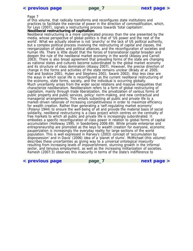Hegemonic transitions, the state and crisis in neoliberal capitalism