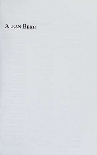 Alban Berg: A Research and Information Guide