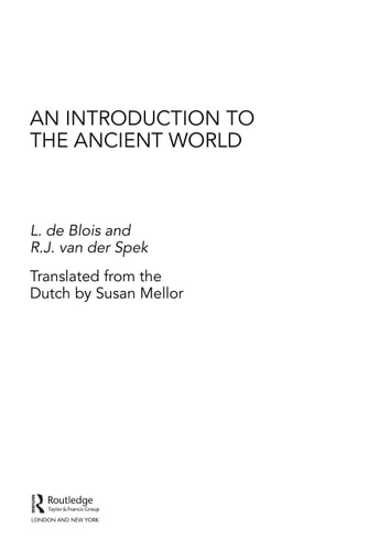 An introduction to the ancient world