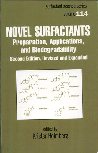 Novel Surfactants: Preparation, Applications, and Biodegradability