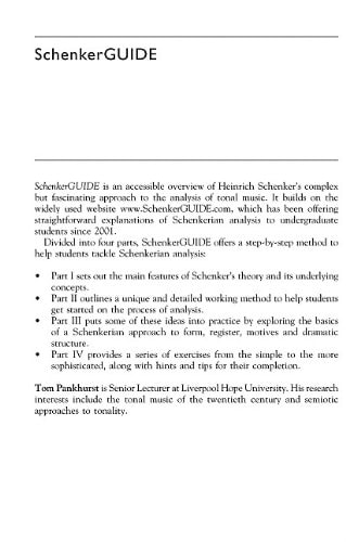 Schenkerguide: A Brief Handbook and Website for Schenkerian Analysis