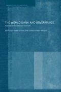World Bank and Governance: A Decade of Reform and Reaction