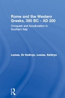 Rome and the Western Greeks, 350 BC-AD 200