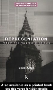 Representation: Theory and Practice in Britain