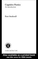 Cognitive Poetics An Introduction
