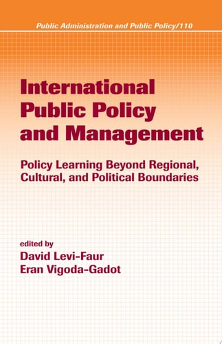 International Public Policy and Management