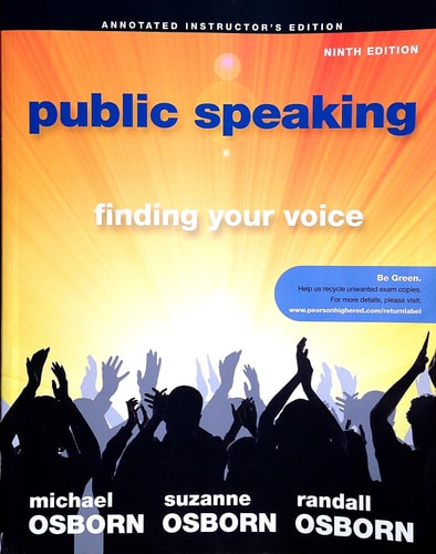 Public Speaking: Instructor's Annotated Edition