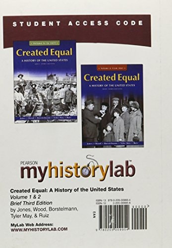 Created Equal: MyHistoryLab Student Access Code Card