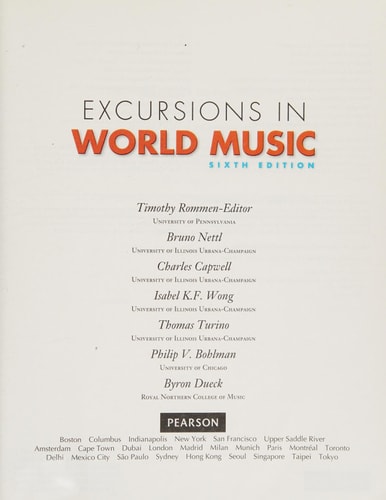 Excursions in World Music