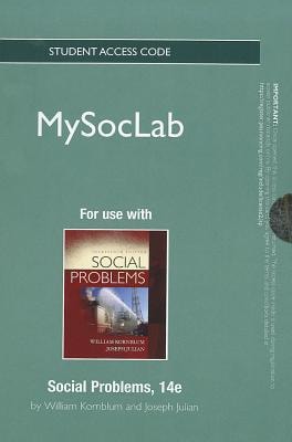 MySocLab without Pearson eText Standalone Access Card for Social Problems