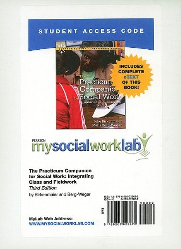 MySocialWorkLab with Pearson eText: The Practicum Companion for Social Work