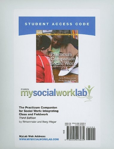 MySocialWorkLab without Pearson eText: Standalone Access Card for The Practicum Companion for Social Work