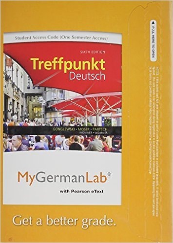 MyGermanLab with Pearson eText, Treffpunkt Deutsch: Grundstufe, 6 Mo