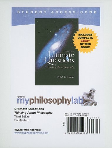 MyPhilosophyLab with Pearson eText: Standalone Access Card for Ultimate Questions