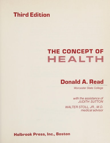 The Concept of Health