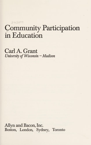 Community Participation in Education