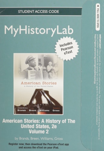 American Stories: MySearchLab with Pearson eText Student Access Code Card