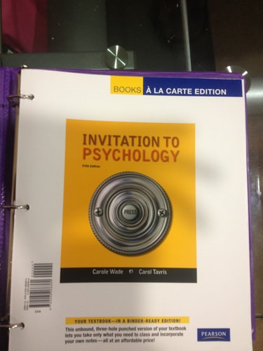 Invitation to Psychology