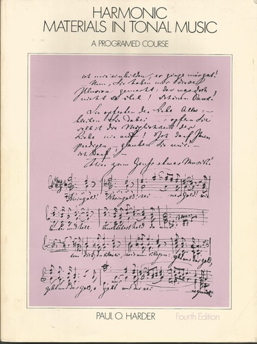 Harmonic Materials in Tonal Music: A Programed Course