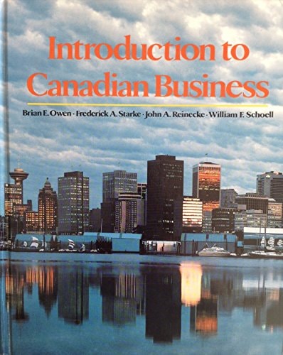 Introduction to Canadian Business